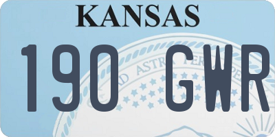 KS license plate 190GWR