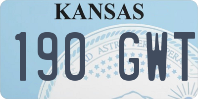 KS license plate 190GWT