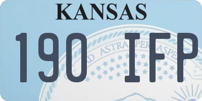 KS license plate 190IFP