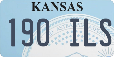 KS license plate 190ILS
