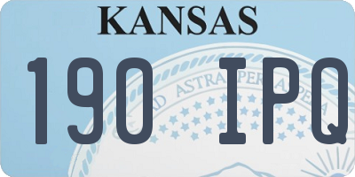 KS license plate 190IPQ