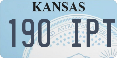 KS license plate 190IPT