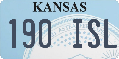 KS license plate 190ISL