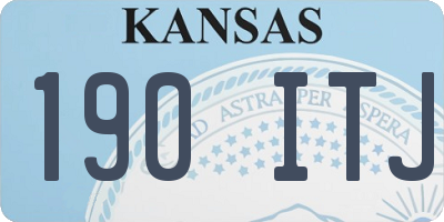 KS license plate 190ITJ