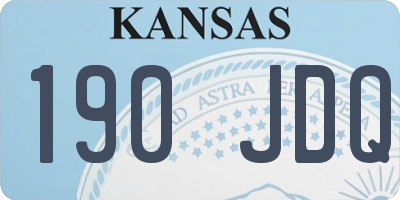 KS license plate 190JDQ