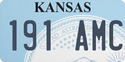 KS license plate 191AMC