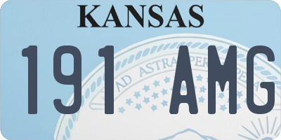 KS license plate 191AMG