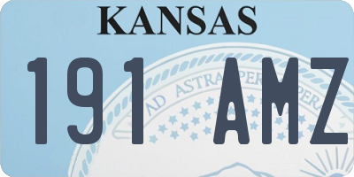 KS license plate 191AMZ