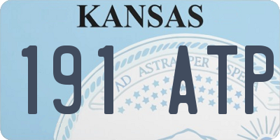 KS license plate 191ATP