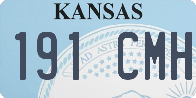 KS license plate 191CMH