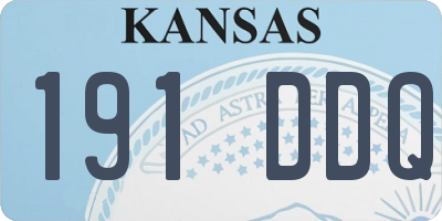 KS license plate 191DDQ
