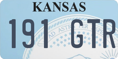 KS license plate 191GTR