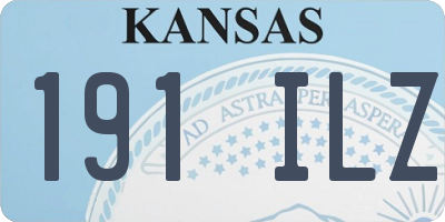 KS license plate 191ILZ