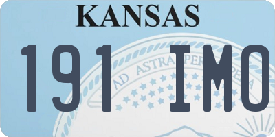 KS license plate 191IMO