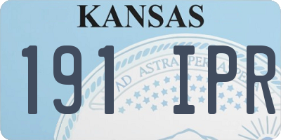 KS license plate 191IPR