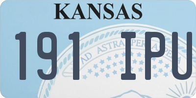 KS license plate 191IPU