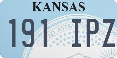KS license plate 191IPZ