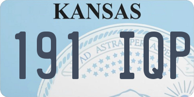 KS license plate 191IQP