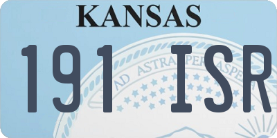KS license plate 191ISR