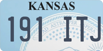 KS license plate 191ITJ