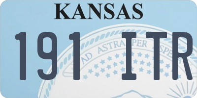 KS license plate 191ITR