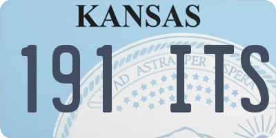 KS license plate 191ITS