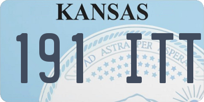 KS license plate 191ITT