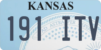 KS license plate 191ITV