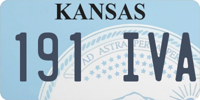 KS license plate 191IVA