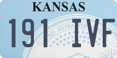 KS license plate 191IVF