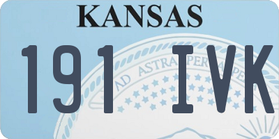 KS license plate 191IVK