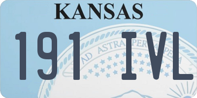 KS license plate 191IVL