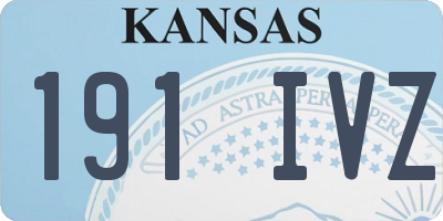 KS license plate 191IVZ