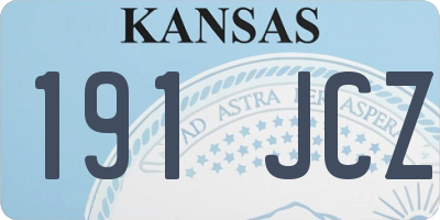 KS license plate 191JCZ