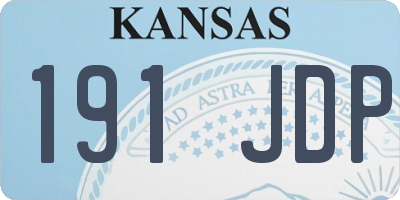 KS license plate 191JDP