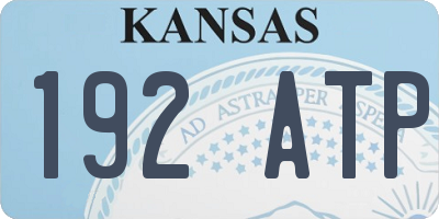 KS license plate 192ATP