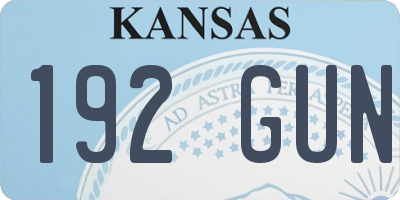 KS license plate 192GUN