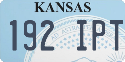 KS license plate 192IPT