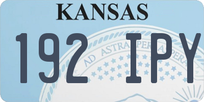 KS license plate 192IPY
