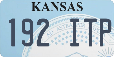 KS license plate 192ITP