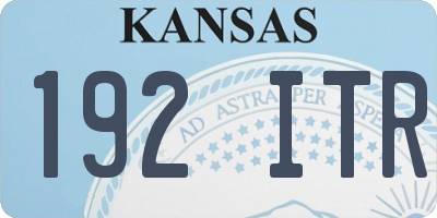 KS license plate 192ITR