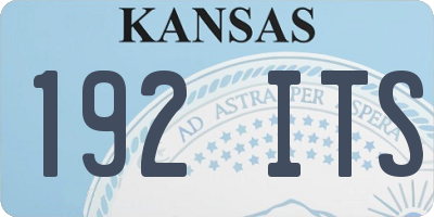 KS license plate 192ITS