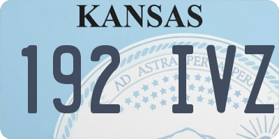 KS license plate 192IVZ