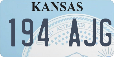 KS license plate 194AJG