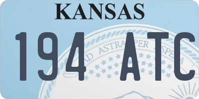 KS license plate 194ATC