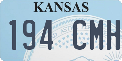 KS license plate 194CMH
