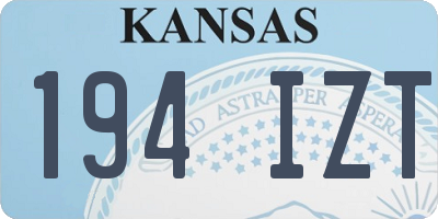 KS license plate 194IZT