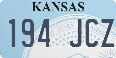 KS license plate 194JCZ