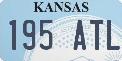 KS license plate 195ATL