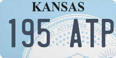 KS license plate 195ATP
